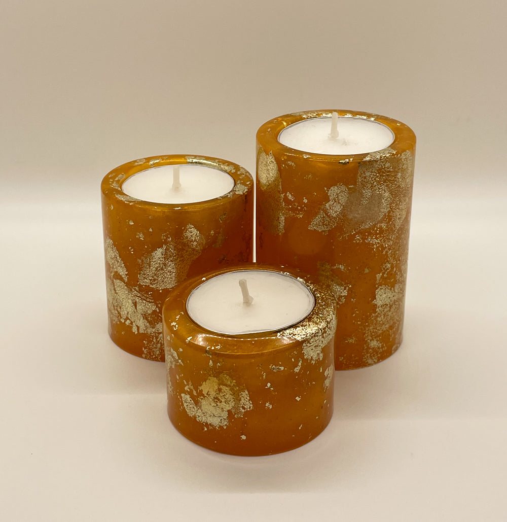Candle Holder Set with Tray