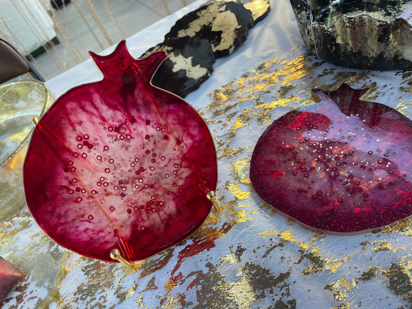 Set of Pomegranate Coaster