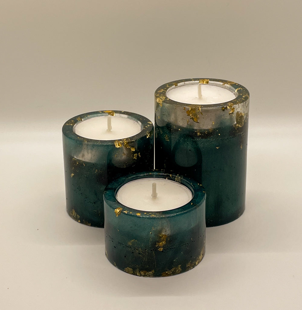 Candle Holder Set with Tray